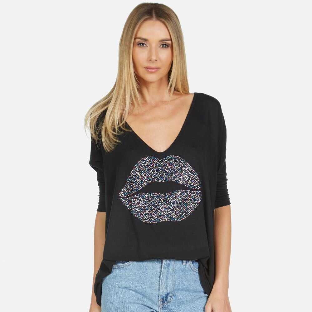 "Eva" Sparkle Lip Top